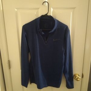 Mens nike golf 1/4 zip navy sz small lightweight